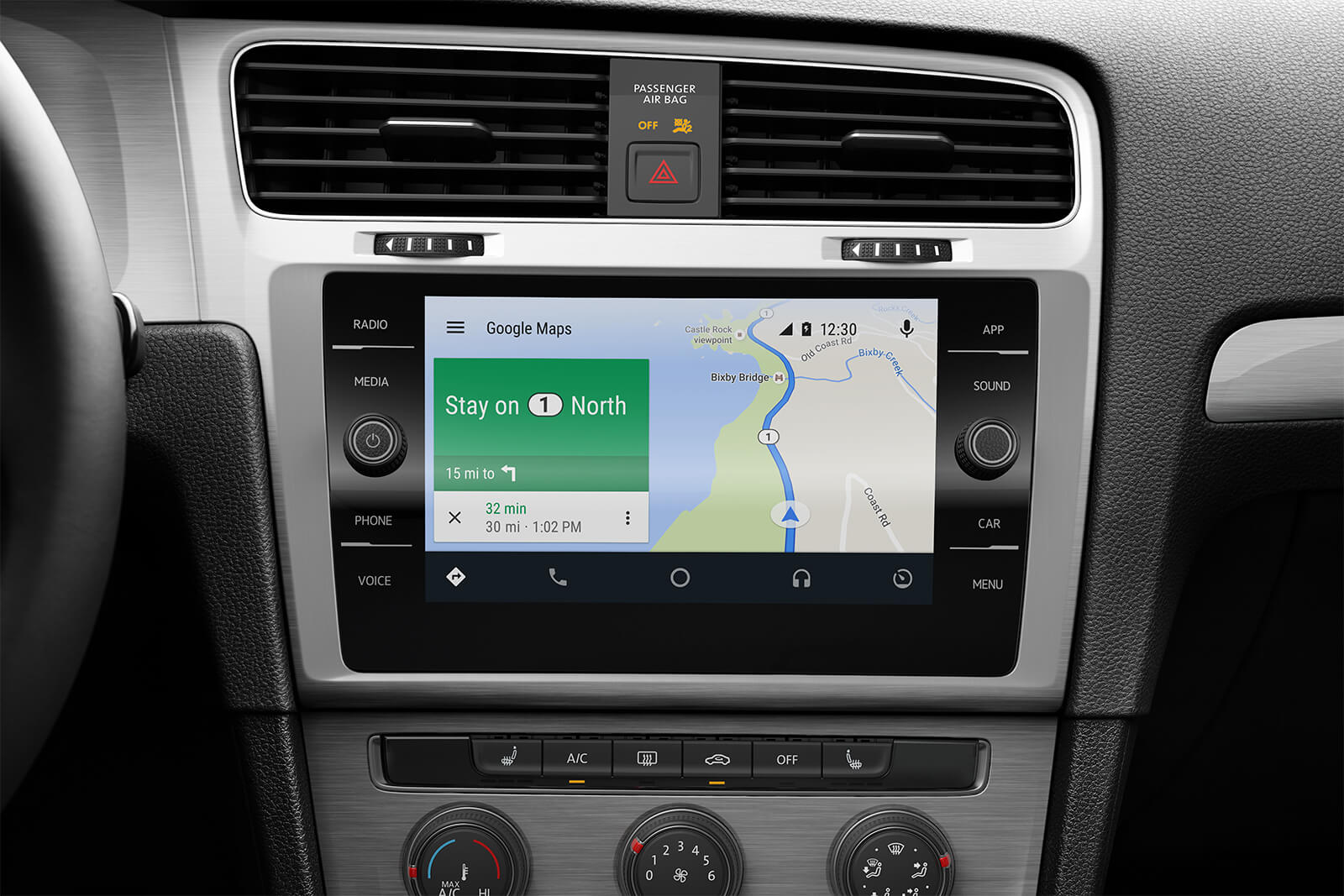 Touchscreen in the 2019 Golf Touchscreen in the 2019 Golf