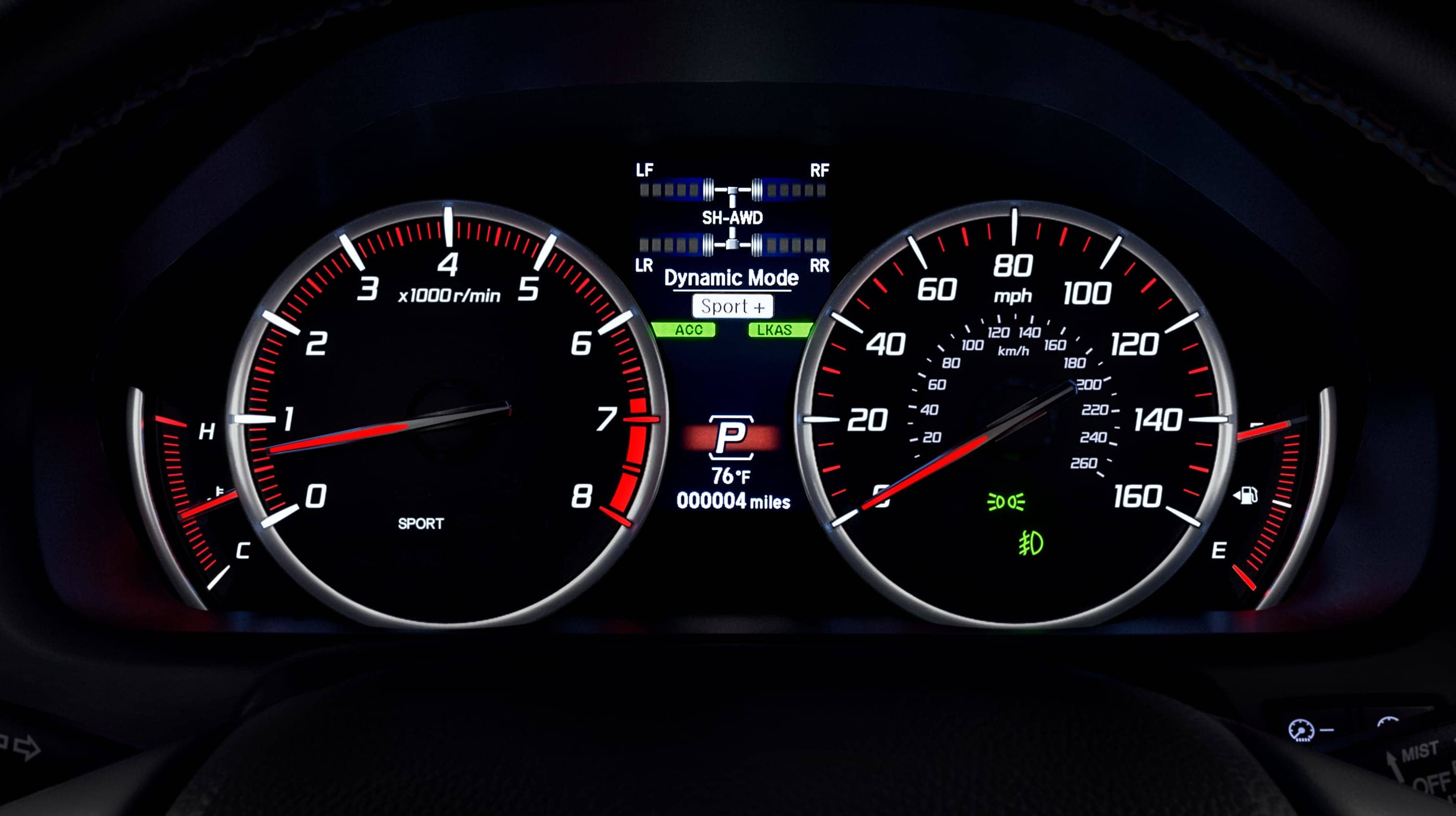 2020 TLX Instrument Cluster
