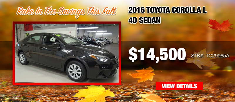 Pre-Owned Vehicle Specials - Dan Deery Toyota