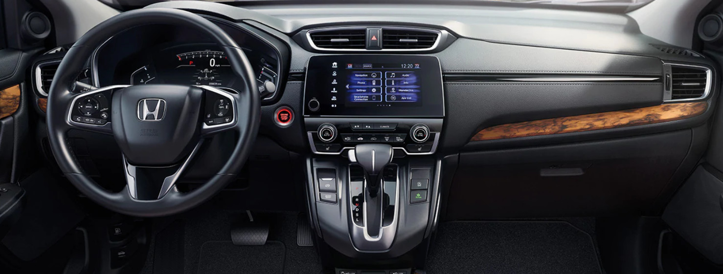Interior of the 2020 CR-V Hybrid