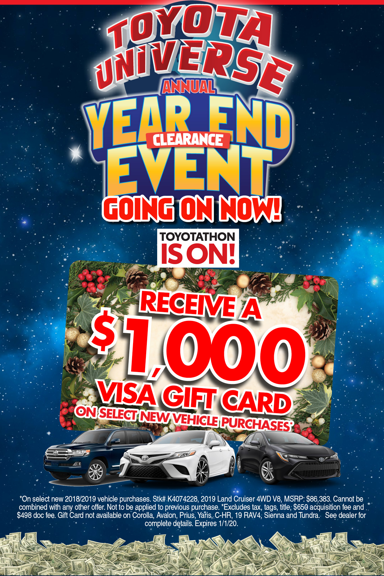 Annual Year End Sales Event Toyota Universe