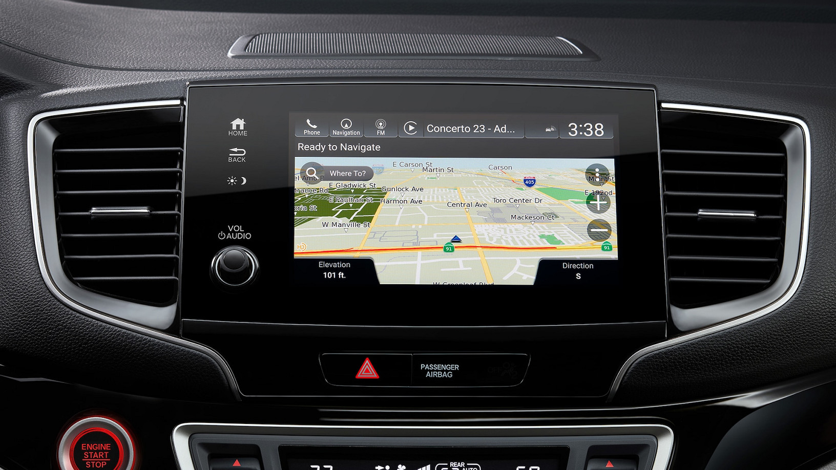 Navigation in the 2020 Honda Pilot