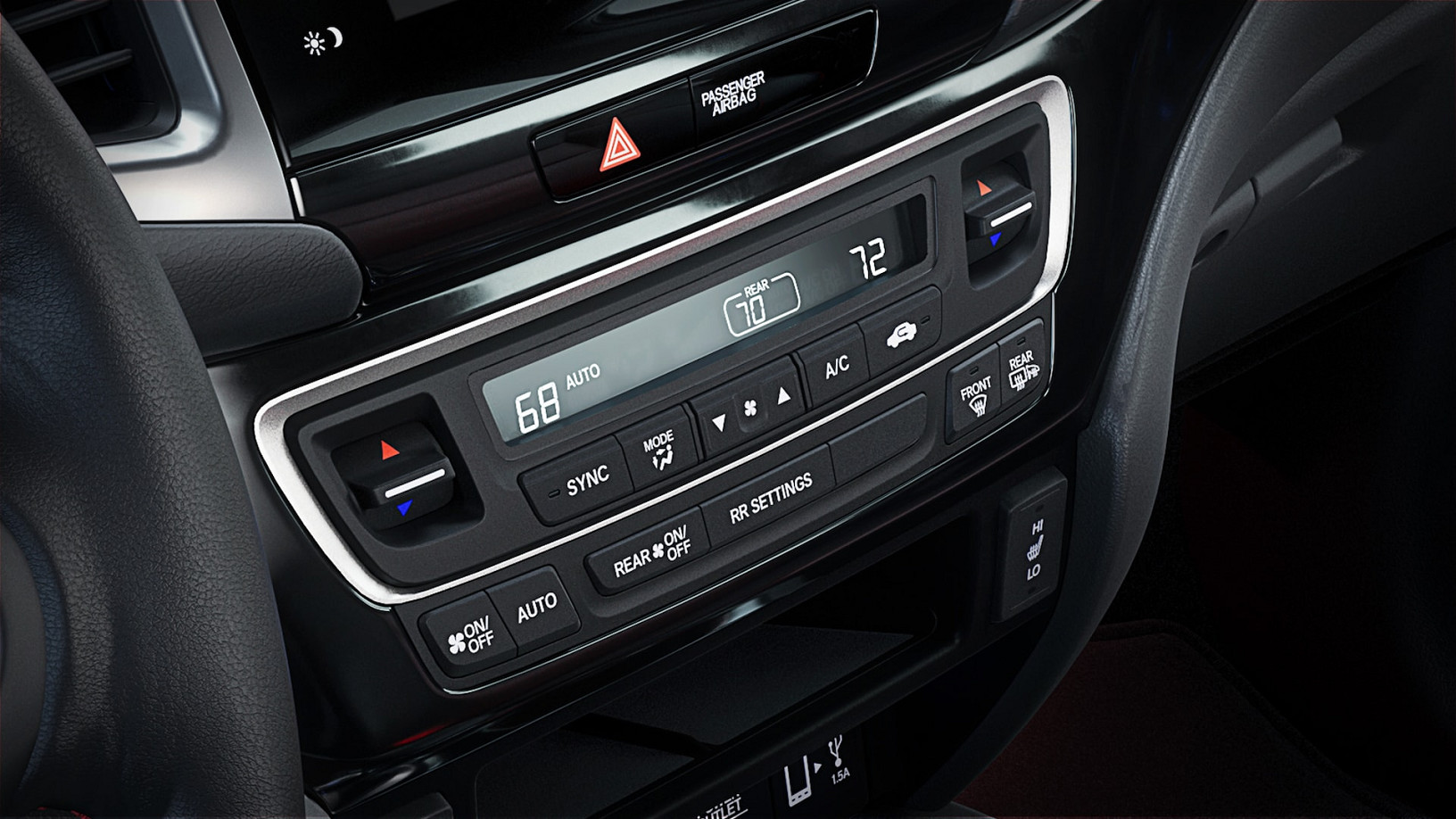 2020 Ridgeline With Standard Tri-Zone Climate Control