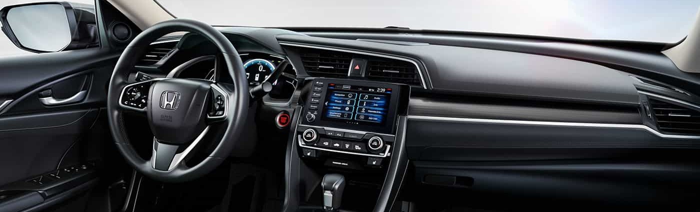 Interior of the 2020 Honda Civic