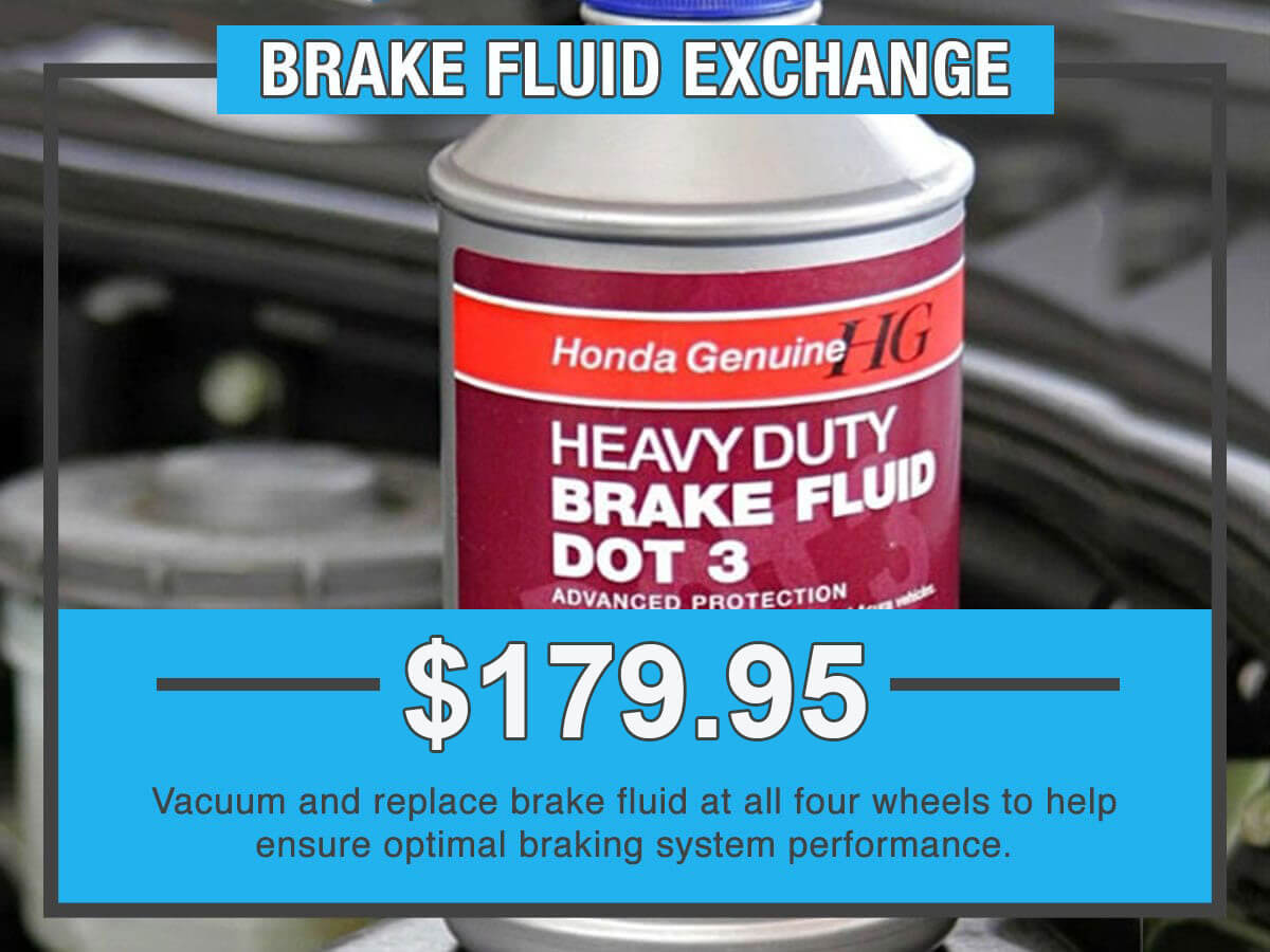 Brake Fluid Exchange Service in Elgin, IL McGrath Honda