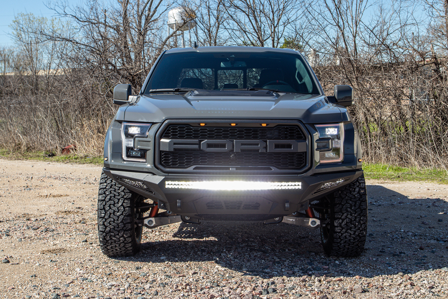 Ford F-150 Raptor with ADD Stealth Fighter bumpers and Fuel Trophy wheels