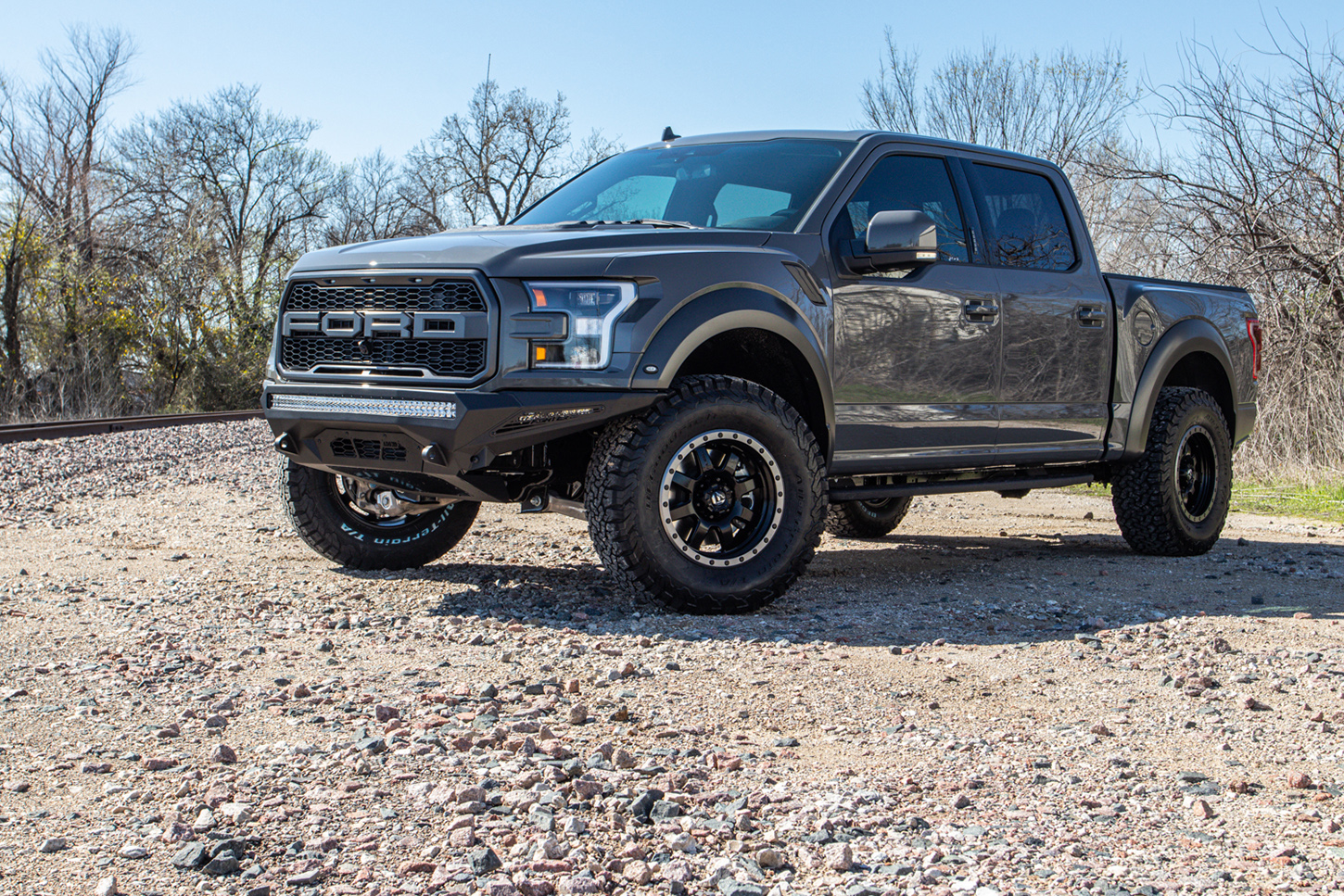 Ford F-150 Raptor with ADD Stealth Fighter bumpers and Fuel Trophy wheels