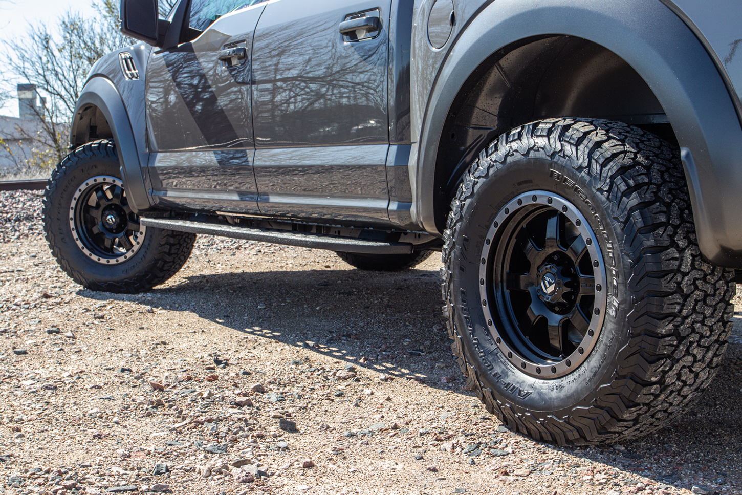 Ford F-150 Raptor with ADD Stealth Fighter bumpers and Fuel Trophy wheels