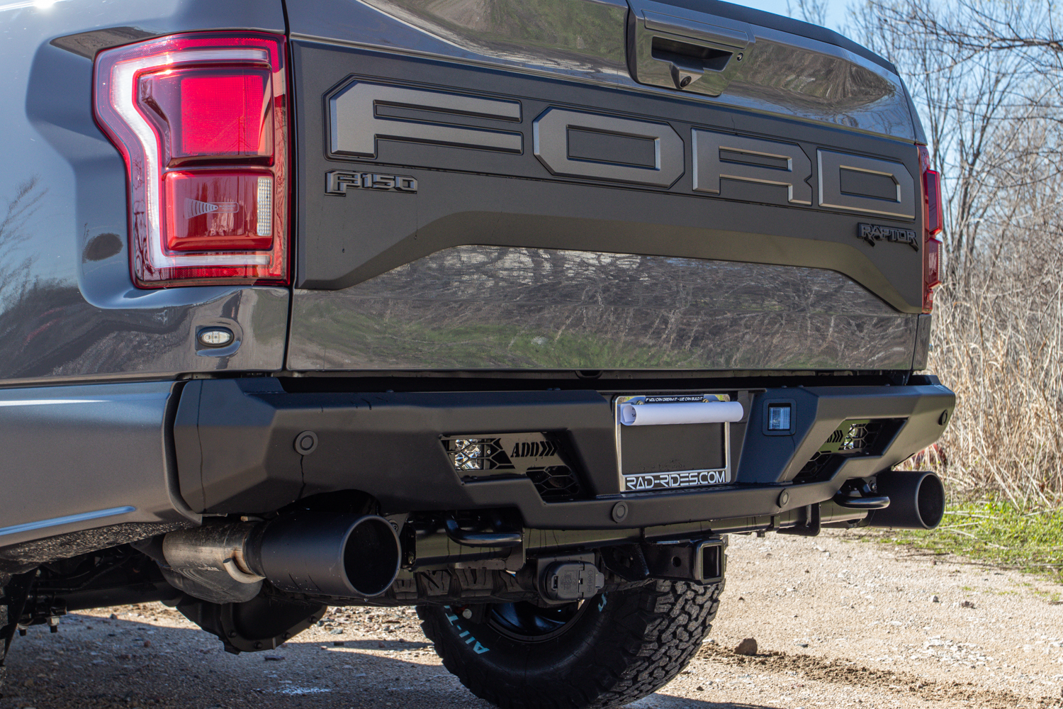 Ford F-150 Raptor with ADD Stealth Fighter bumpers and Fuel Trophy wheels