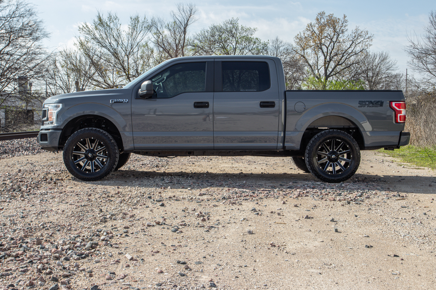 2020 Ford F-150 Lead Foot Gray with RADX4 Stage 1 Lift Level Kit