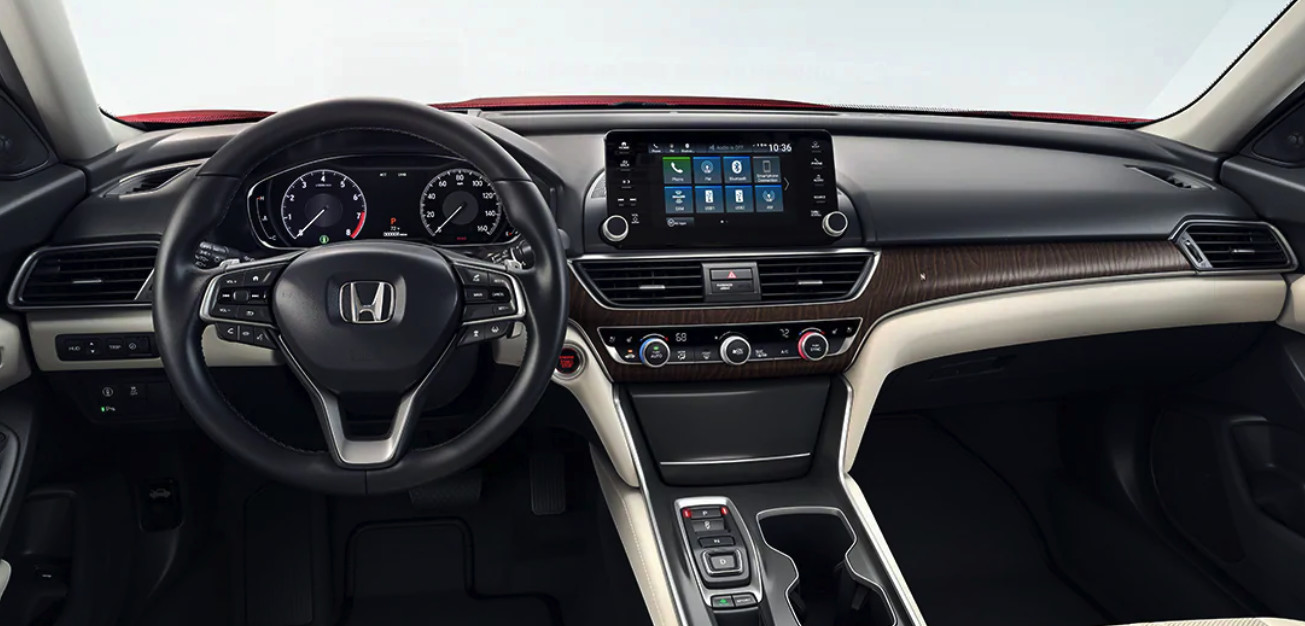 Interior of the 2020 Honda Accord