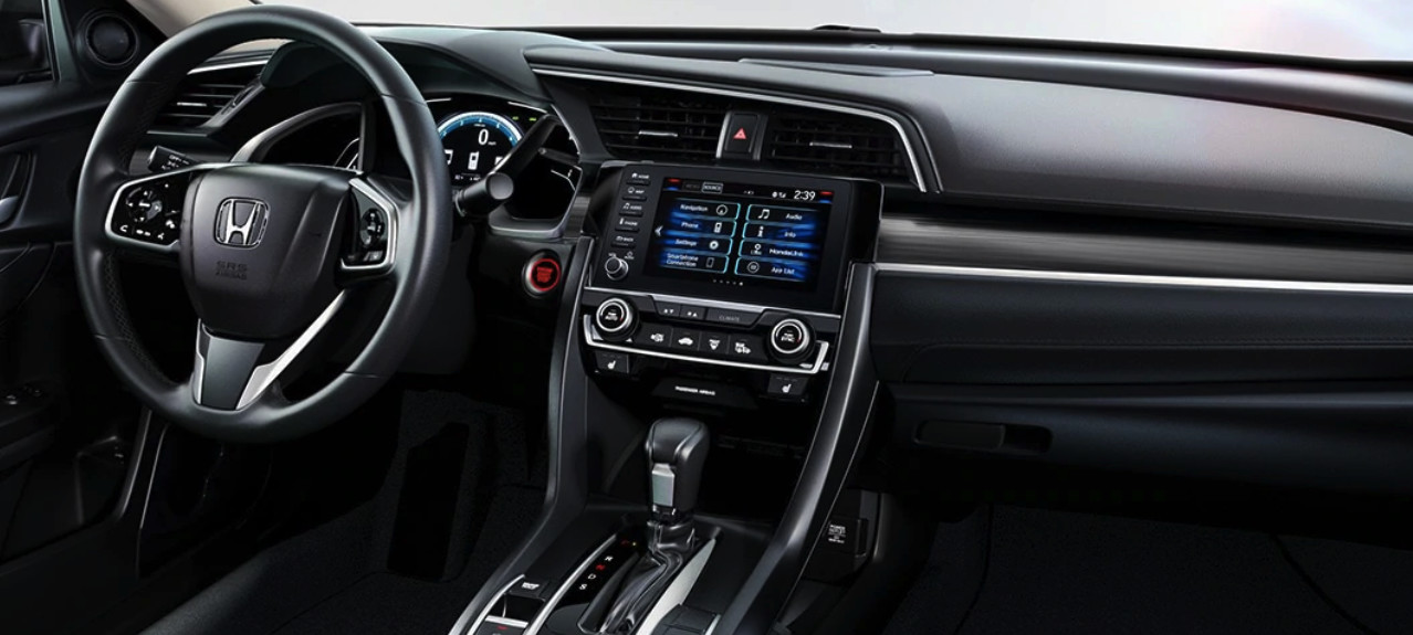 Interior of the 2020 Honda Civic