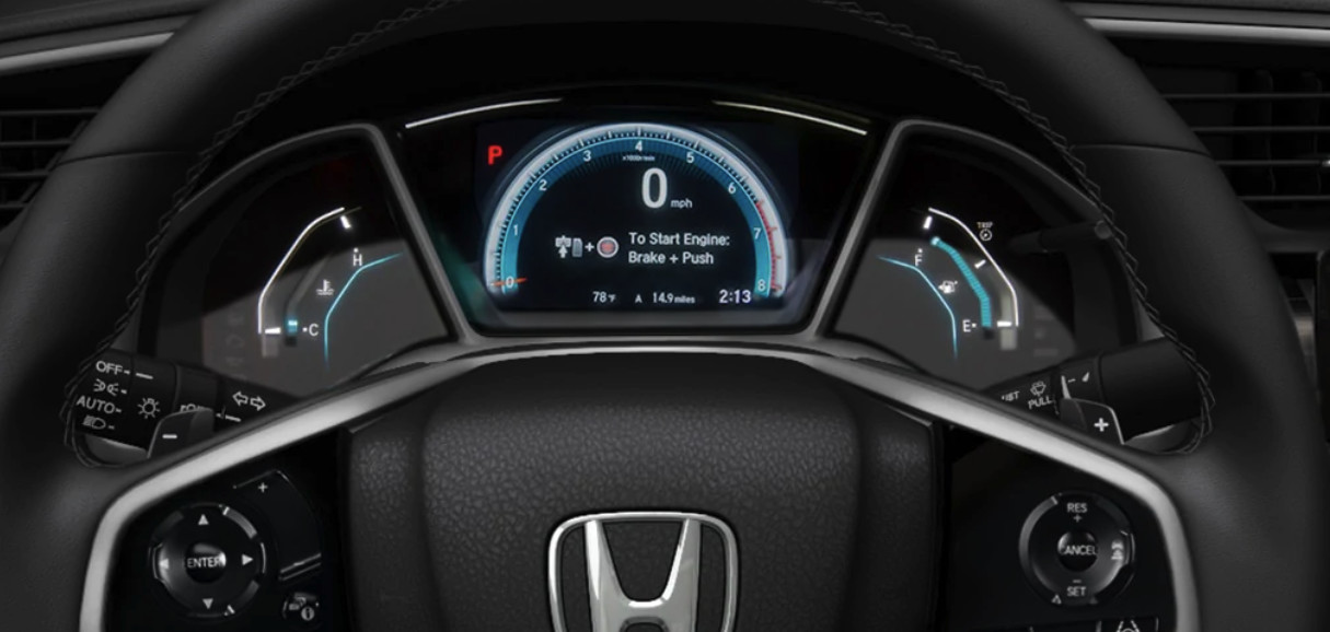 View Important Information Easily As You Drive in the 2020 Honda Civic!