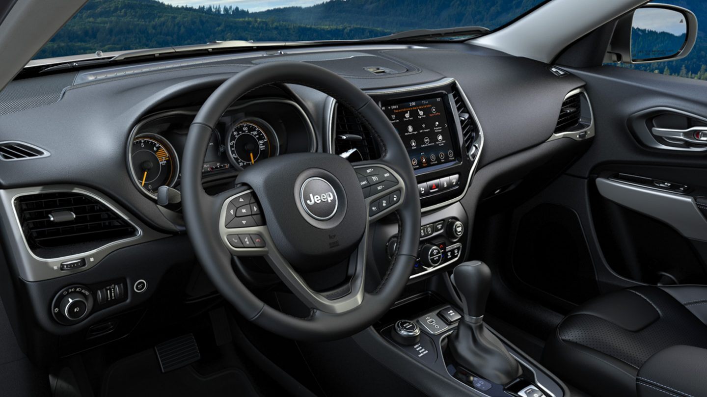 Interior of the 2020 Jeep Cherokee