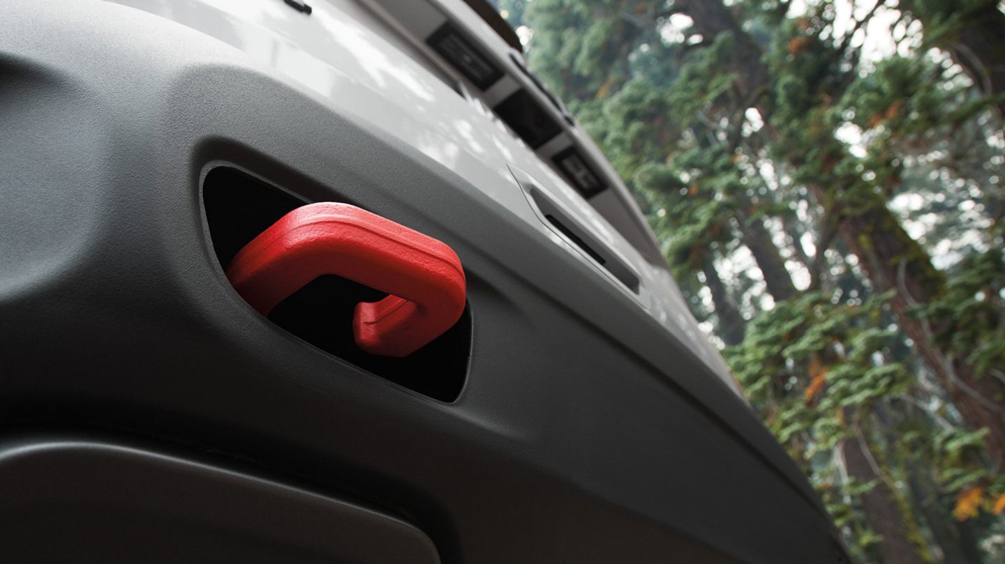 2020 Jeep Renegade Available Red Tow Hooks 