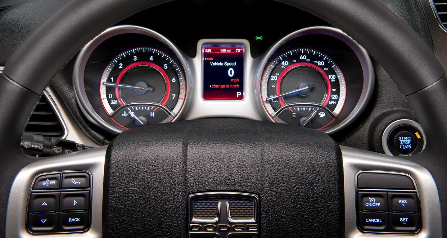2020 Dodge Journey 3.5-inch Customizable Driver Information Digital Cluster Display