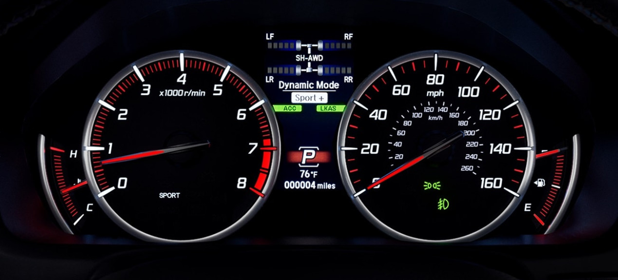 Safety Alerts in the 2020 TLX