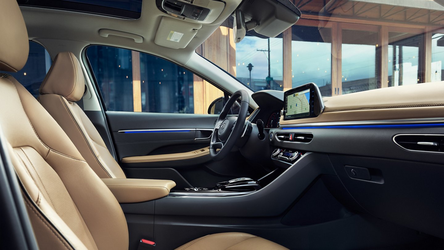 Interior of the 2020 Hyundai Sonata