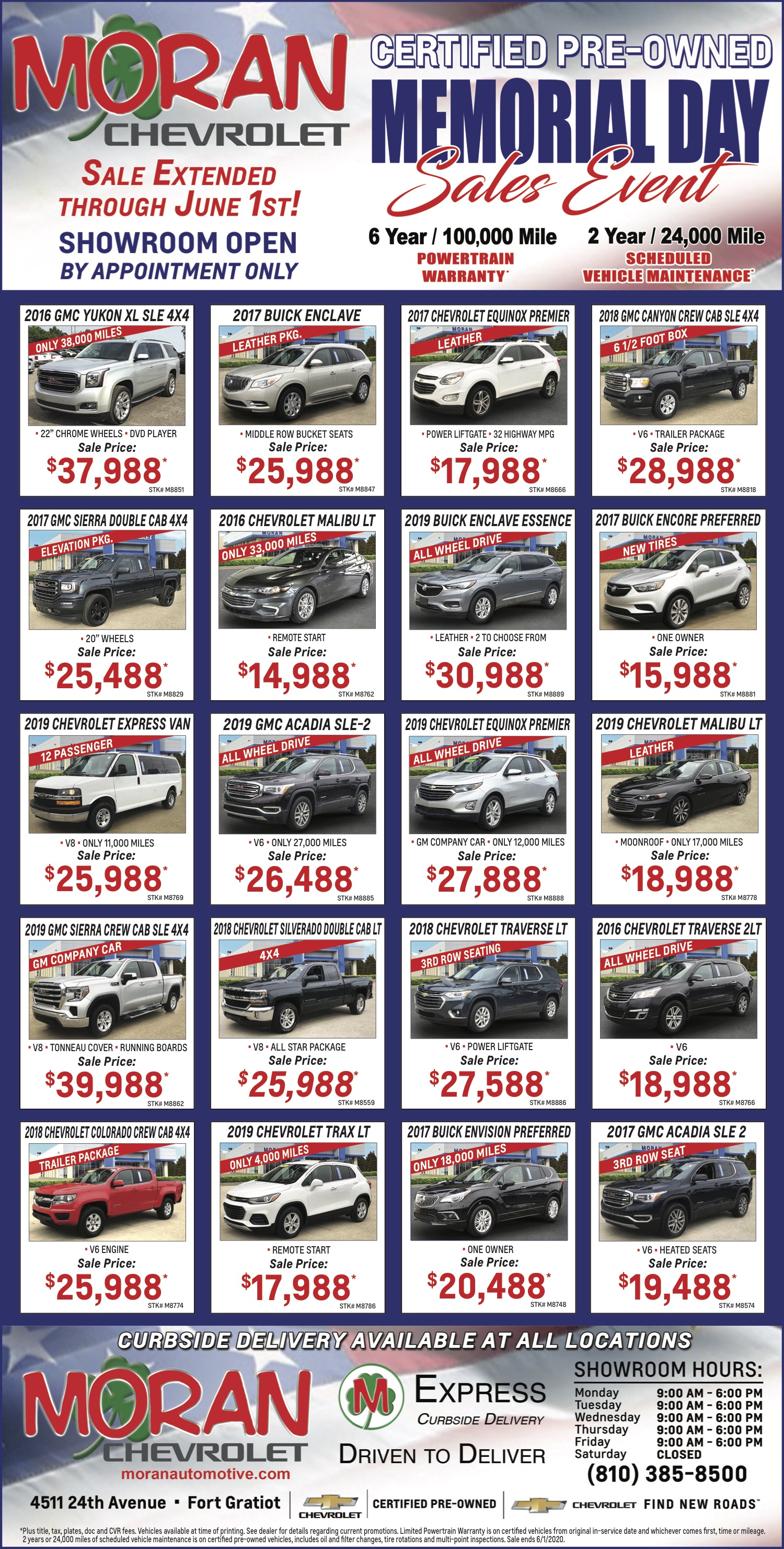 Fort Gratiot Used Ad - Moran Automotive