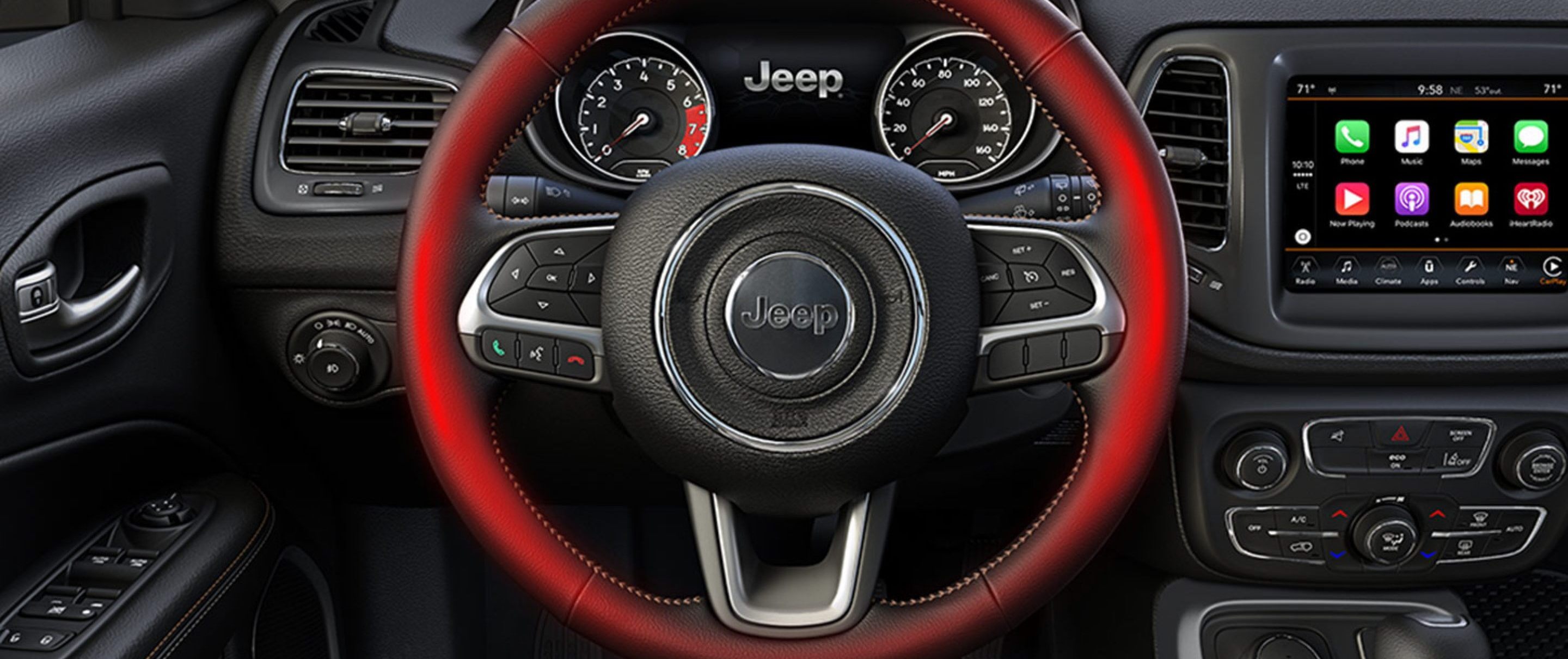 2020 Jeep Compass Available Heated Premium Steering Wheel 2020 Jeep Compass Available Heated Premium Steering Wheel