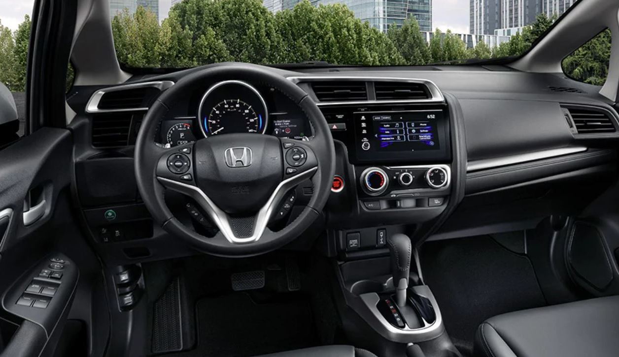 Interior of the 2020 Honda Fit