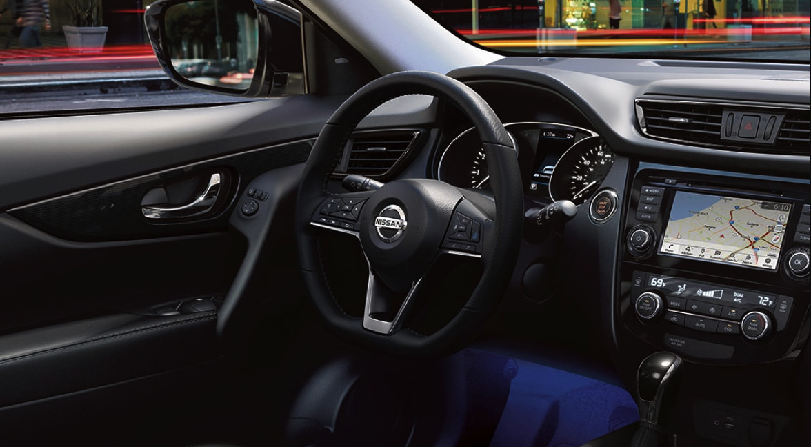 Interior of the 2020 Nissan Rogue