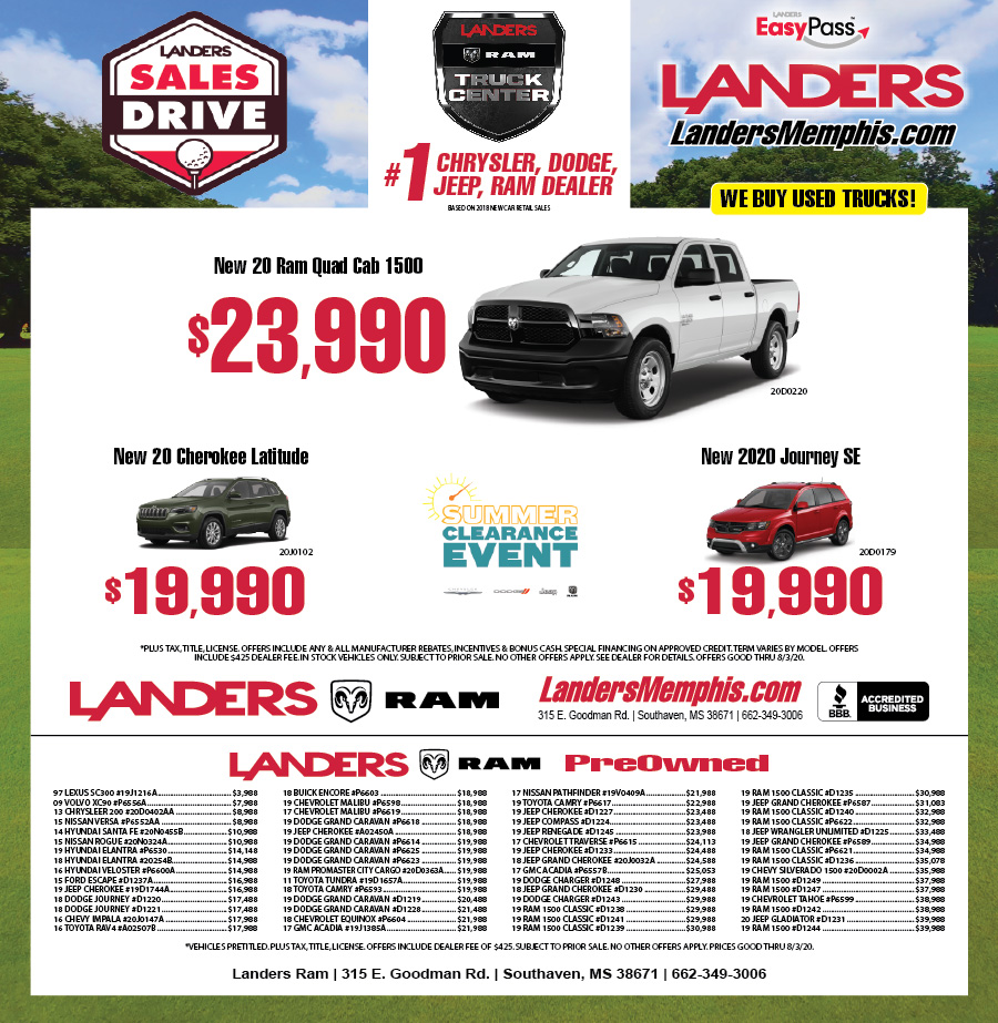 Print Ads - Landers Dodge - Landers Chrysler Dodge Jeep Ram