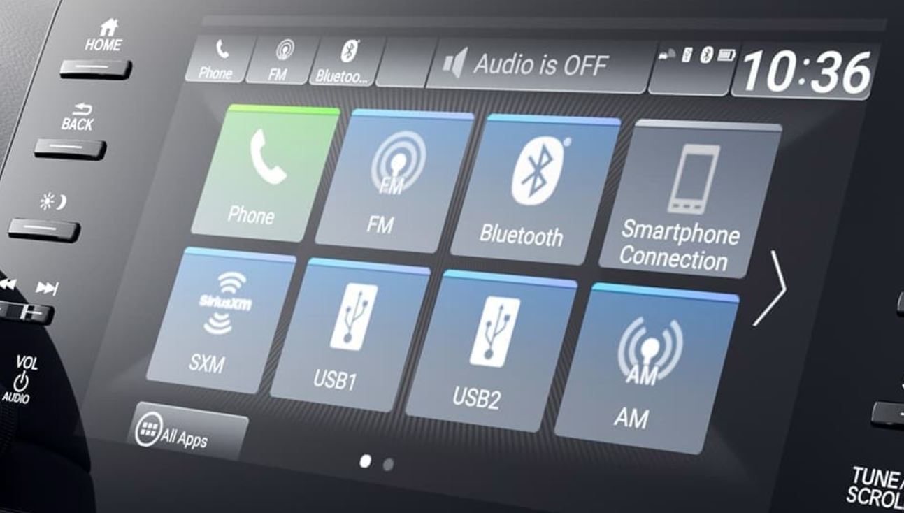 Touchscreen in the 2020 Accord