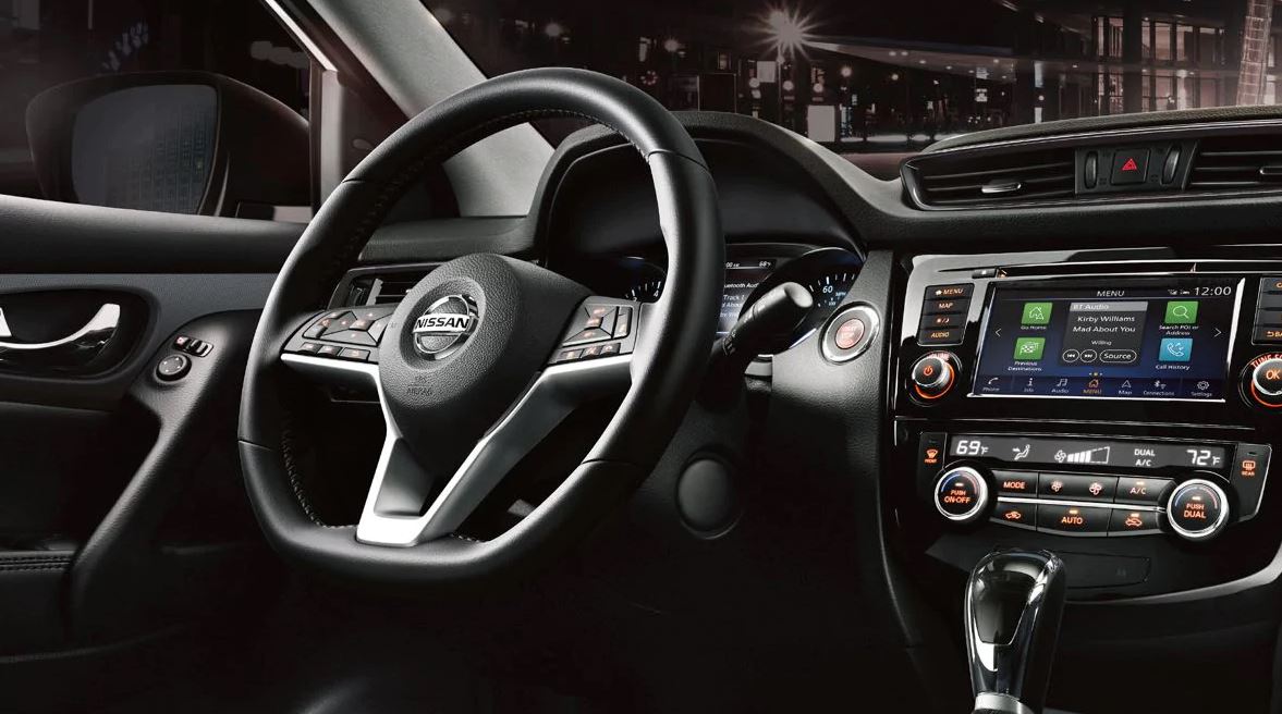 Interior of the 2020 Nissan Rogue Sport