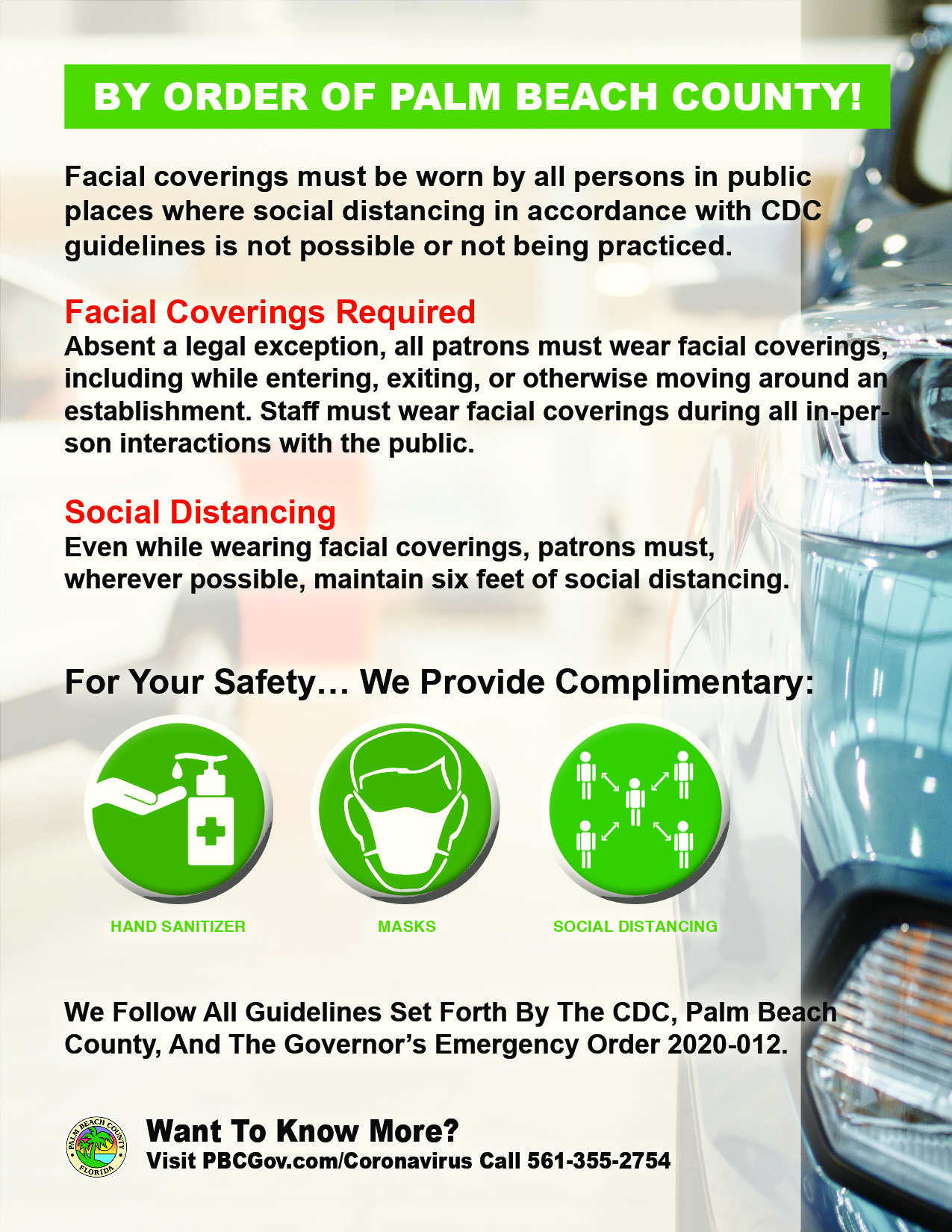 Health and Safety Delray Auto Group