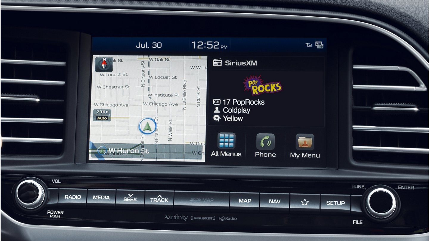 Touchscreen Display in the 2020 Hyundai Elantra