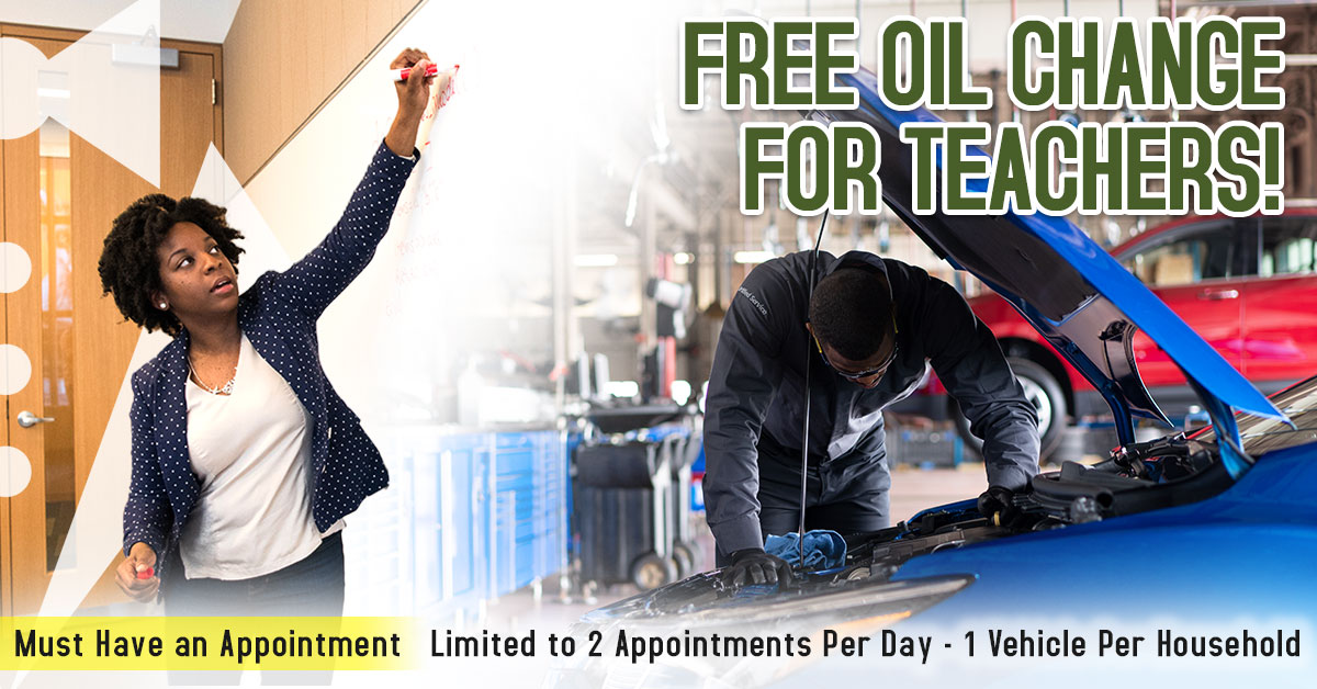 Free Oil Change For Teachers Jim Butler Chrysler Dodge Jeep Ram