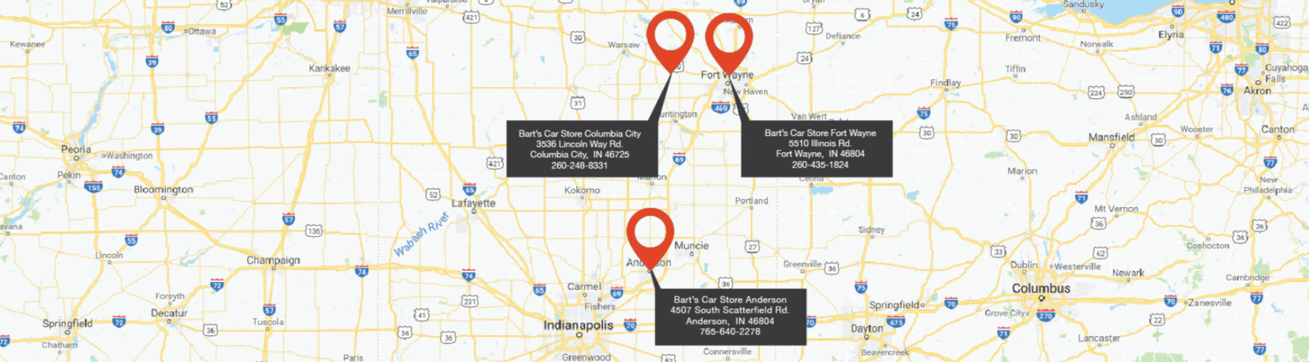 Bart's Car Store Locations