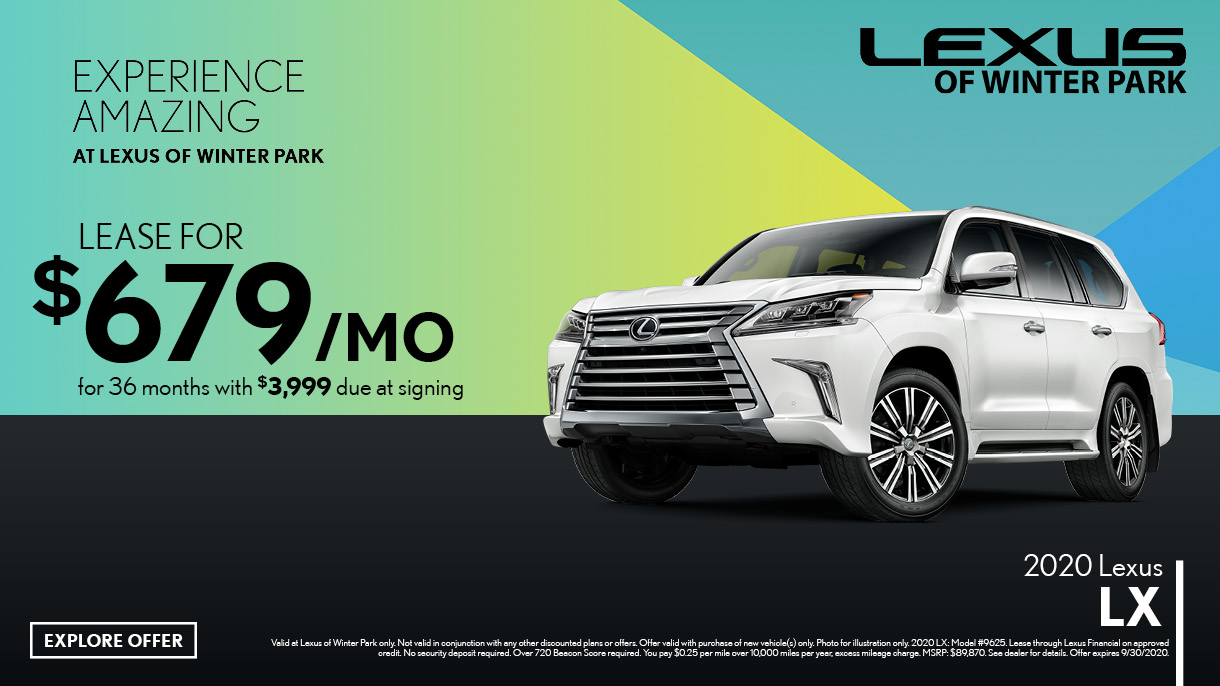 New Vehicle Specials Lexus of Winter Park