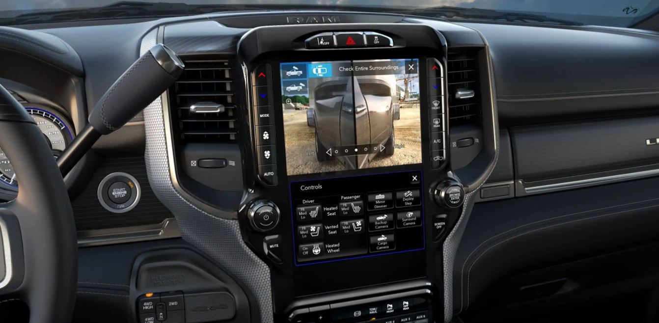 Touchscreen in the 2020 Ram 3500