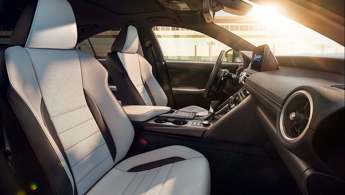Interior of the 2021 Lexus IS 300