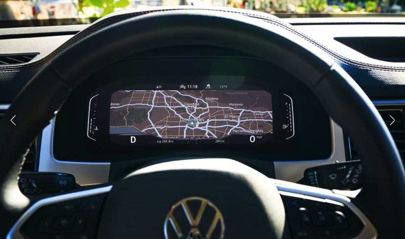 Available Volkswagen Digital Cockpit in the 2021 Volkswagen Atlas