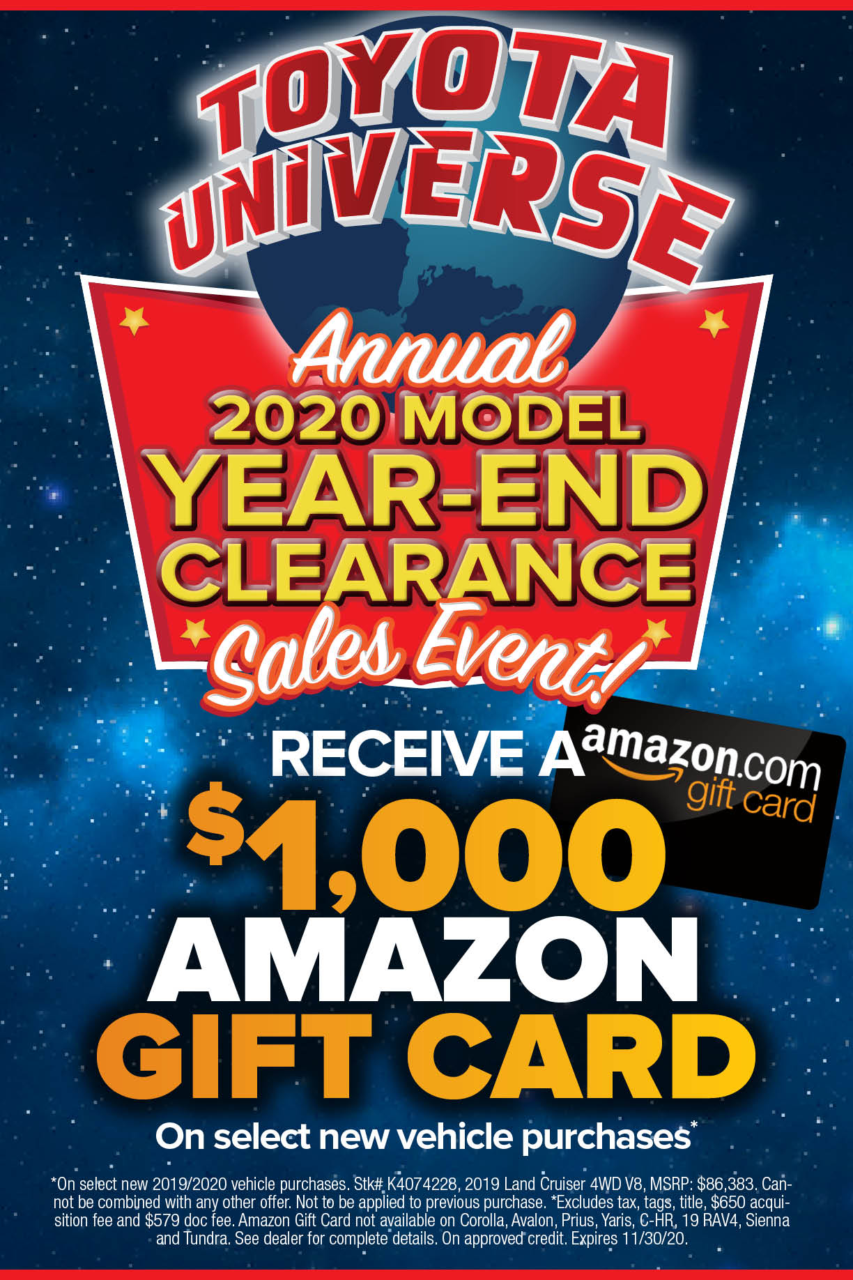 Annual Model Year End Clearance Event - Toyota Universe