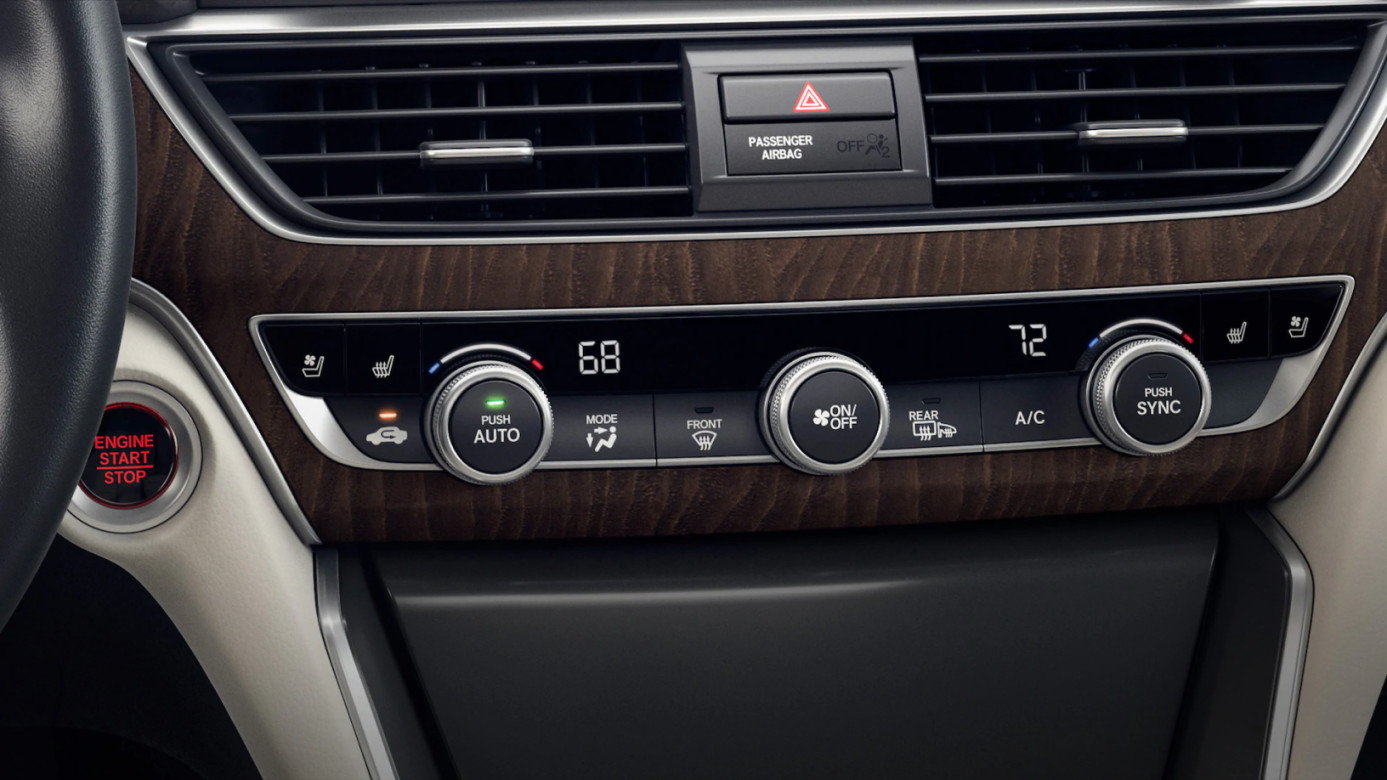 Climate Controls in the 2021 Honda Accord