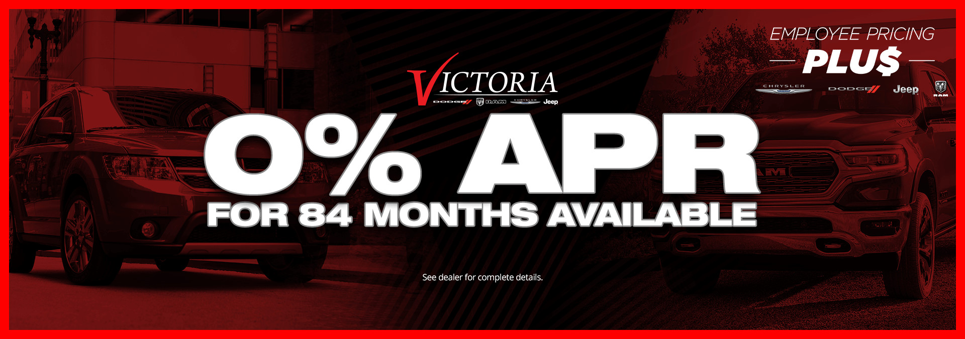 New Car Specials Sales on New CDJR Victoria Dodge Chrysler Jeep Ram