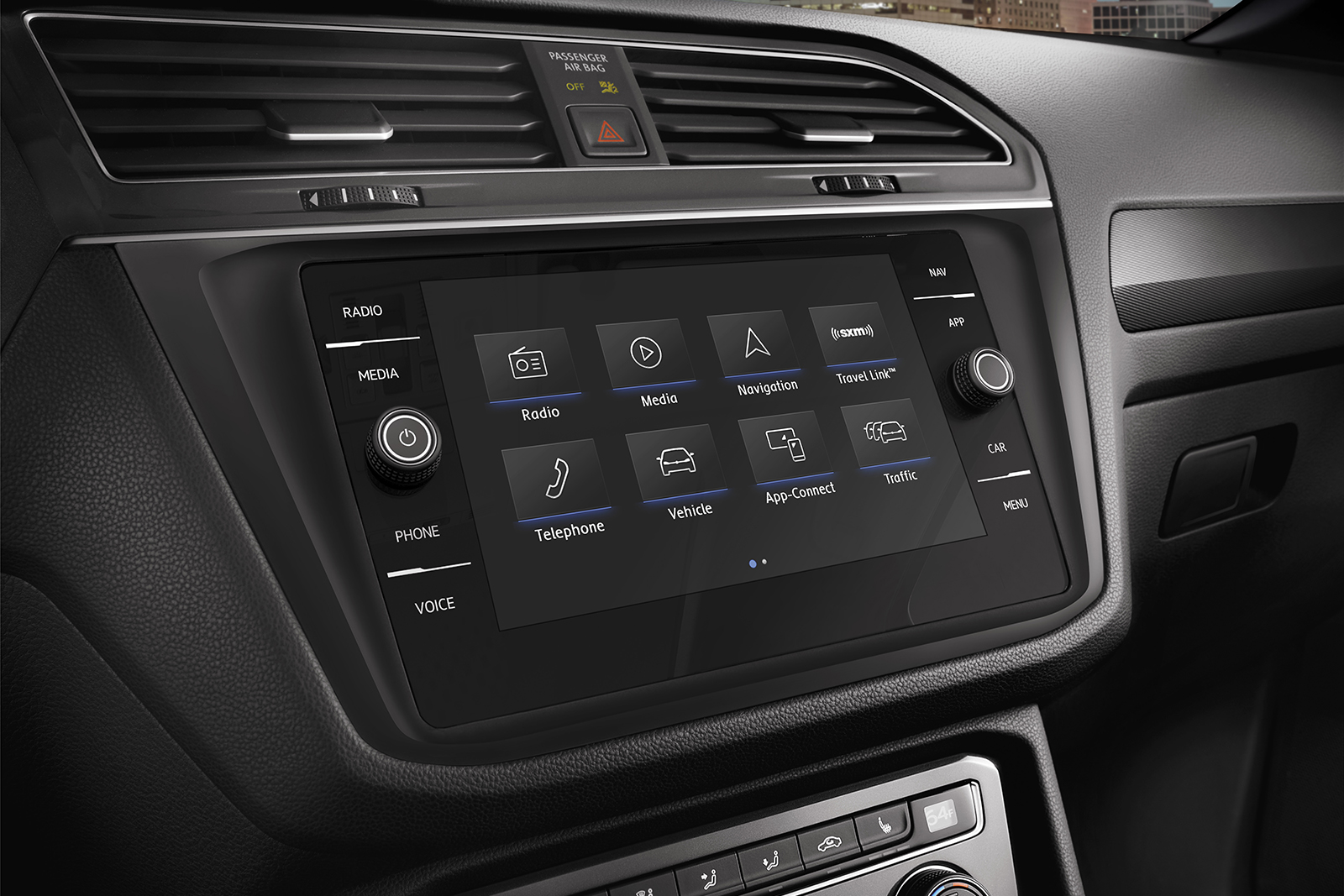 Infotainment Center in the 2021 Volkswagen Tiguan