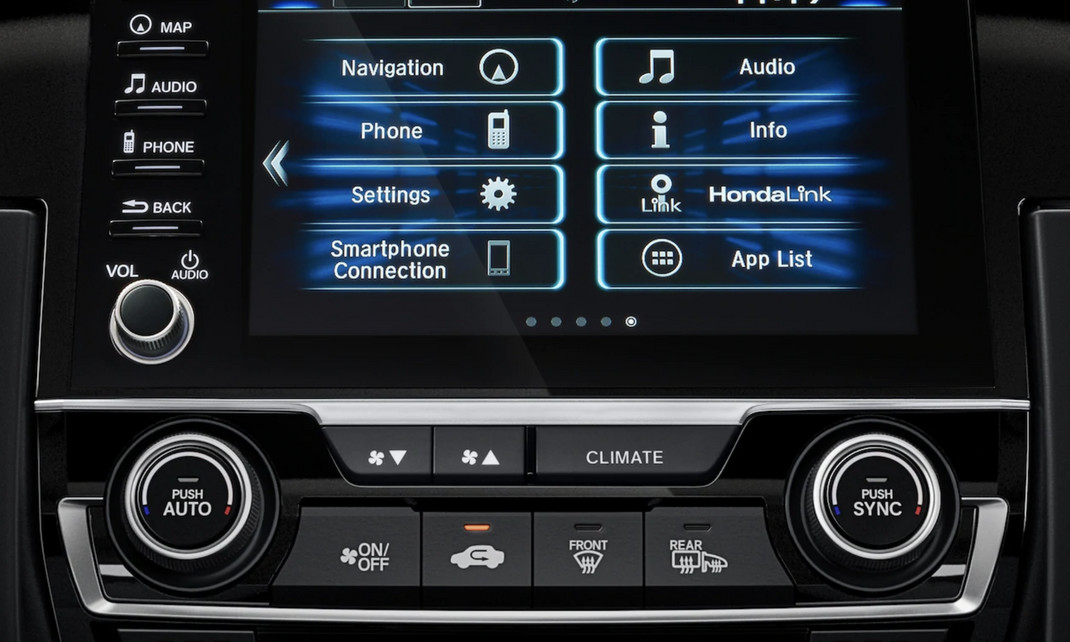 Touchscreen in the 2021 Honda Civic Touchscreen in the 2021 Honda Civic