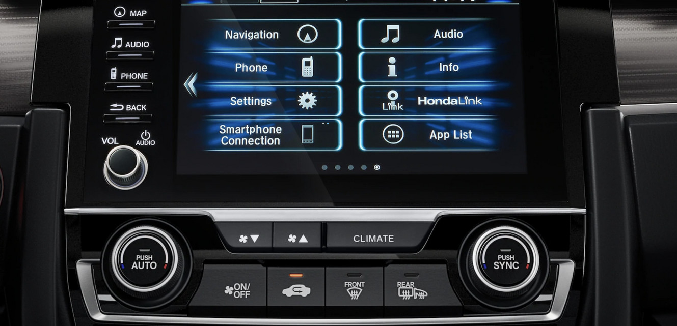 Touchscreen in the 2021 Honda Civic