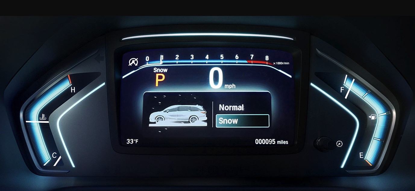 Driver Information Interface in the 2021 Honda Odyssey