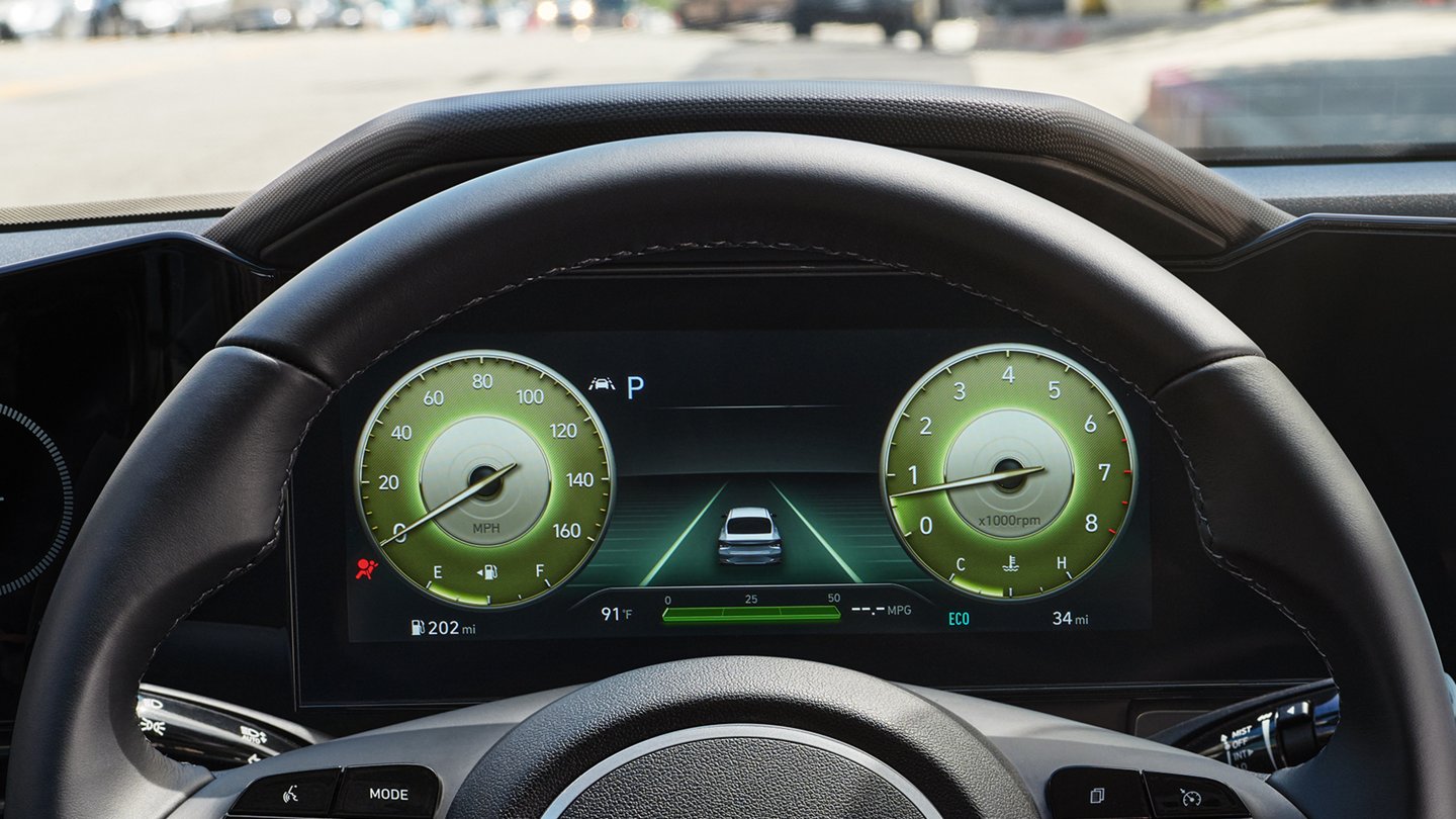 2021 Hyundai Elantra Information Cluster