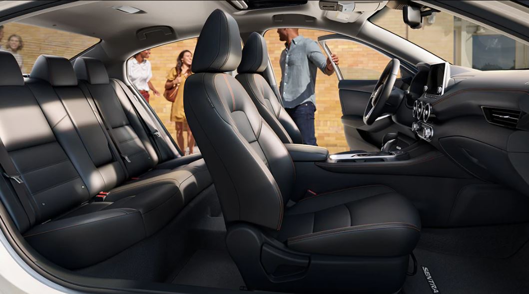Interior of the 2021 Sentra