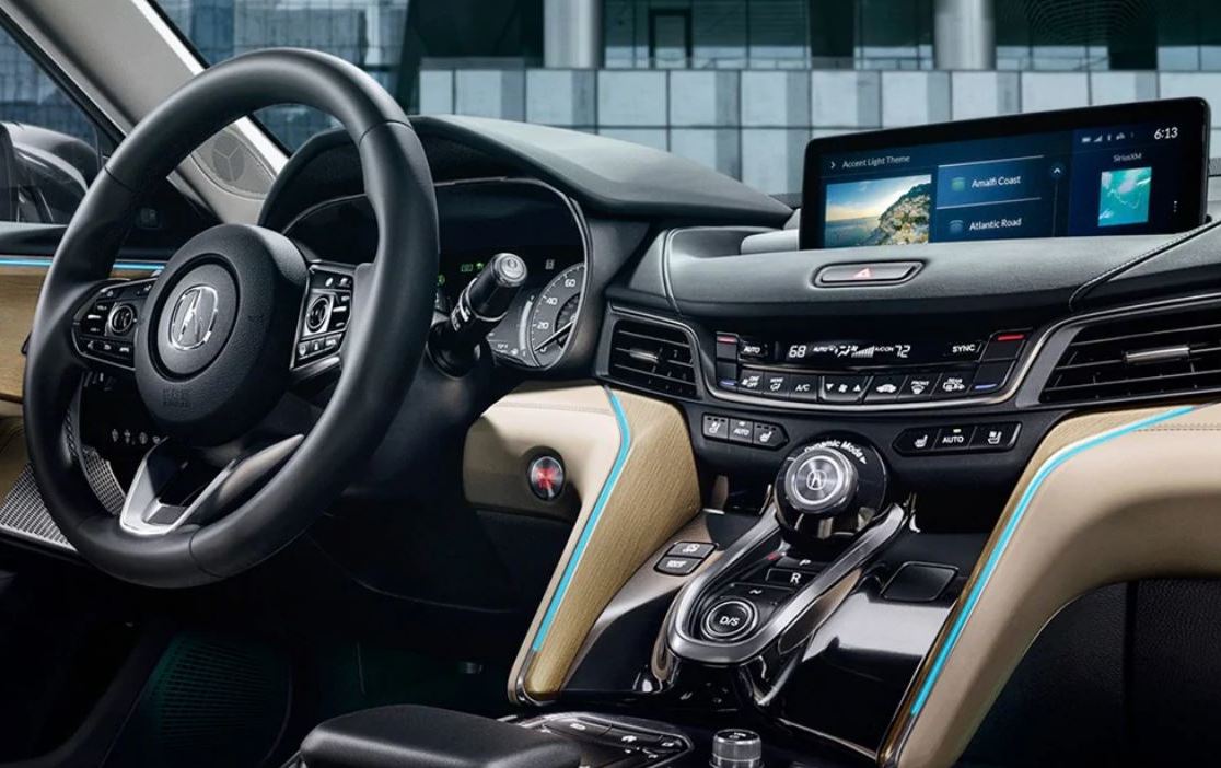 Interior of the 2021 Acura TLX