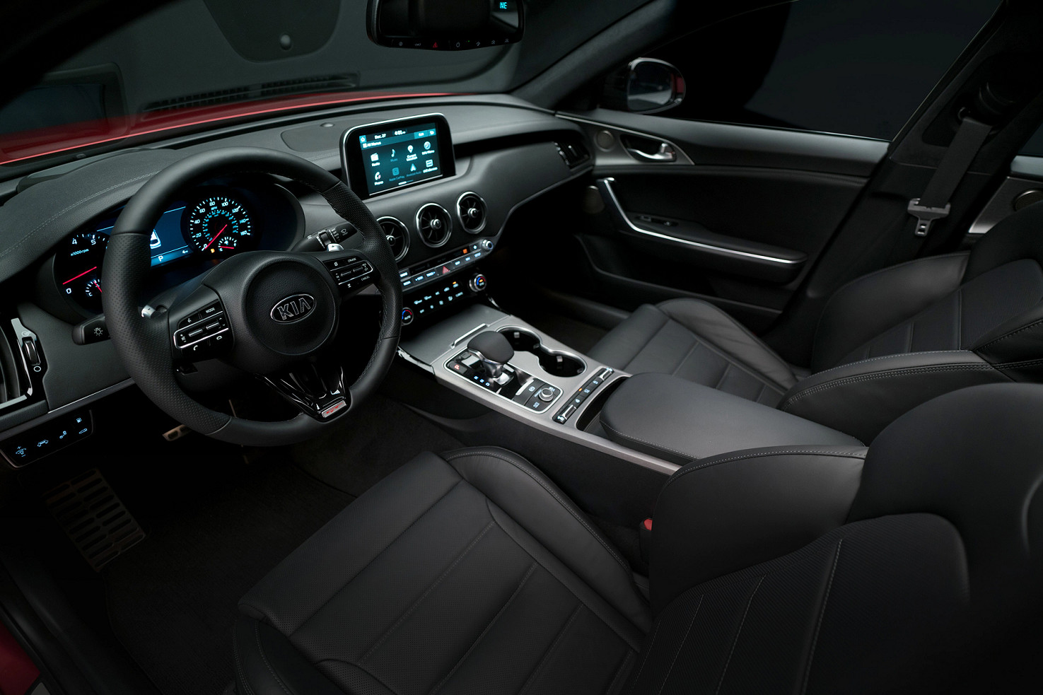 Interior of the 2021 Kia Stinger