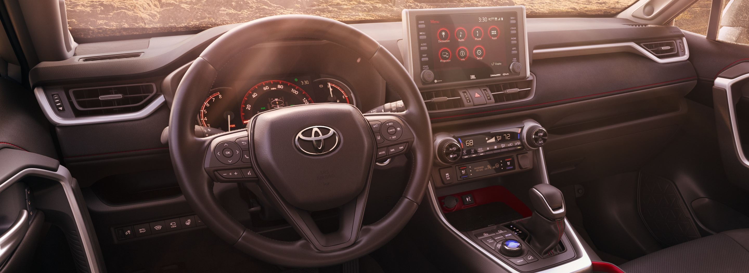 Steering Wheel in the 2021 Toyota RAV4