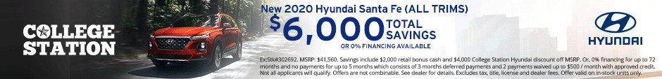 New-Vehicle Specials | College Station Hyundai | College Station, Texas
